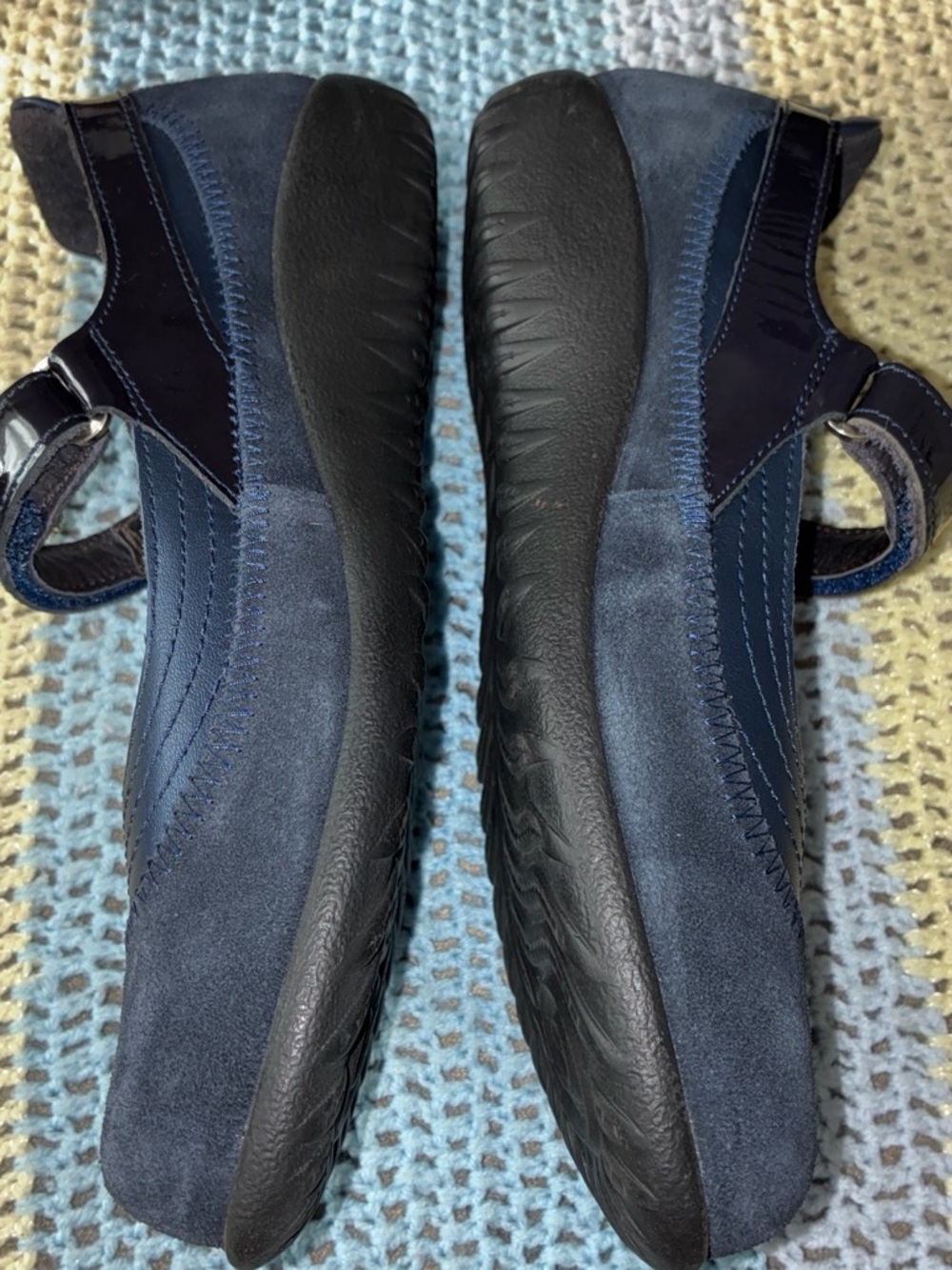 NAOT Kirei EUC Navy Blue Mary Jane’s Style With Adjustable Strap. Size 38/US7. - Picture 6 of 11